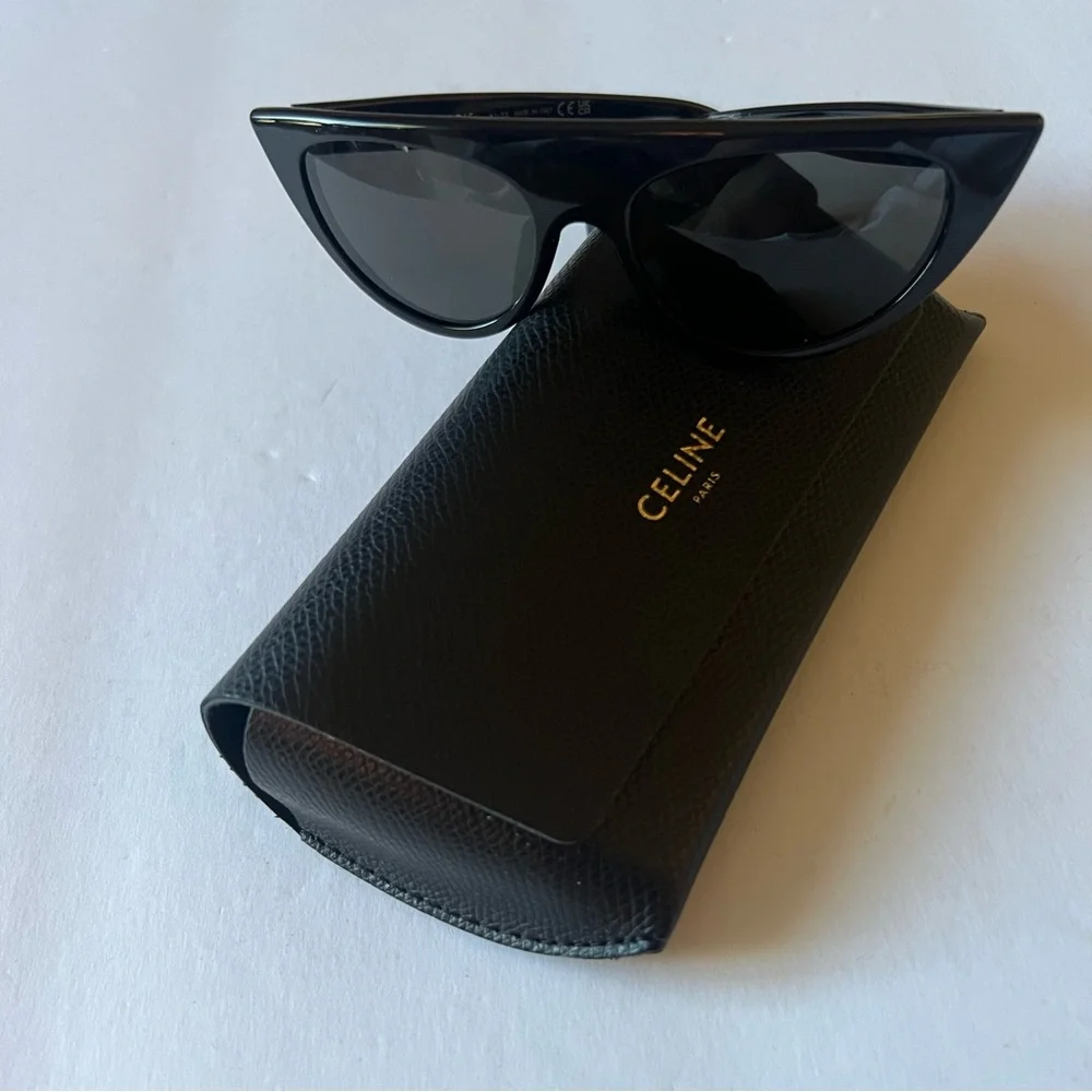 CELINE CL40228I SUNGLASSES BLACK NEW WITH CELINE CASE